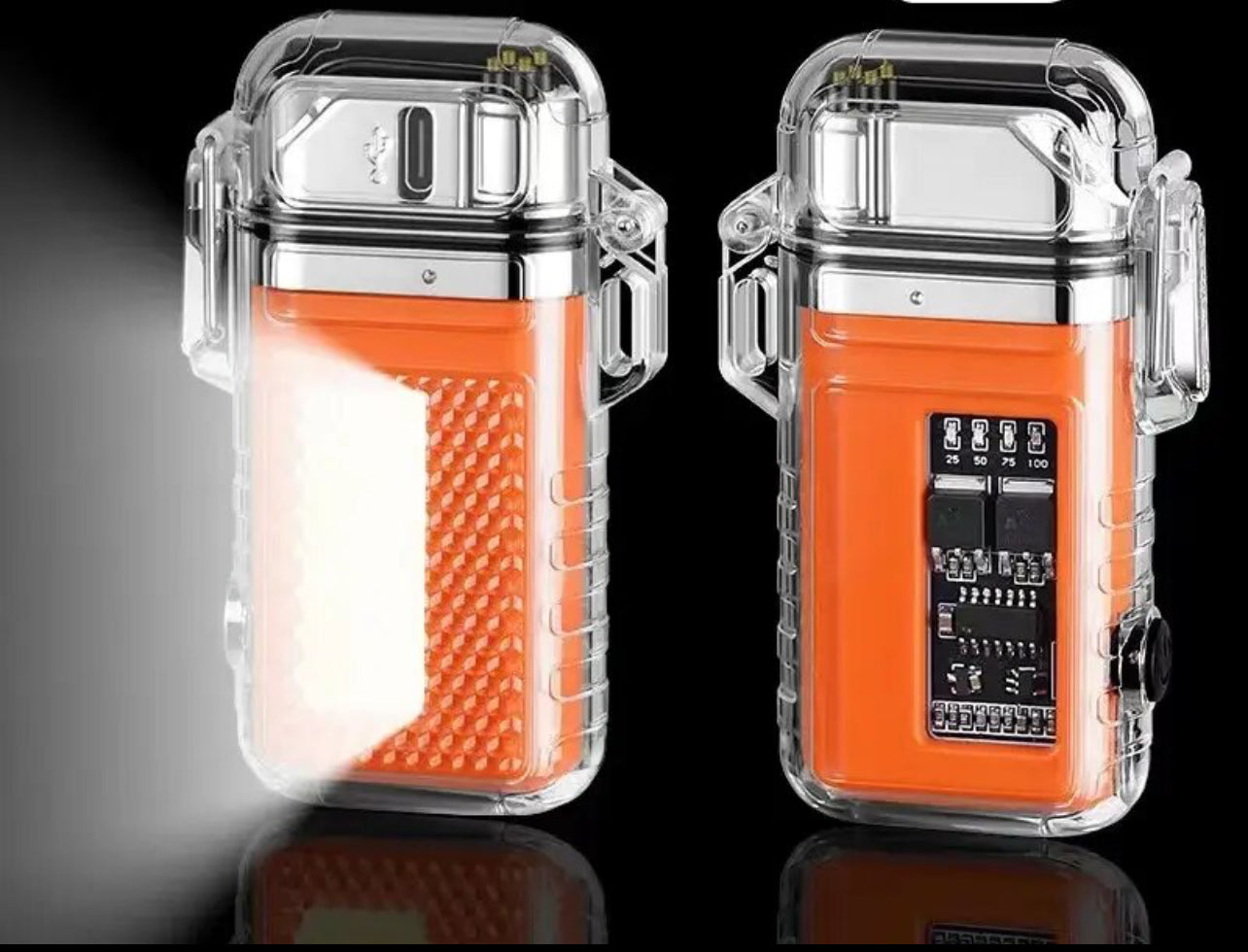 NEW USB Waterproof Lighter Arc Plasma Lighter 360 Rotation Ignition Outdoor Camping Windproof Lighter Smoking