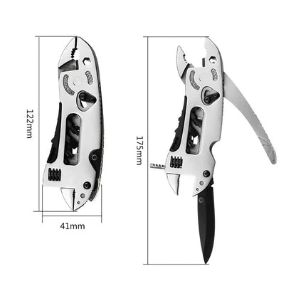 Multitool Pliers Pocketknife Screwdriver Set Kit Adjustable Wrench