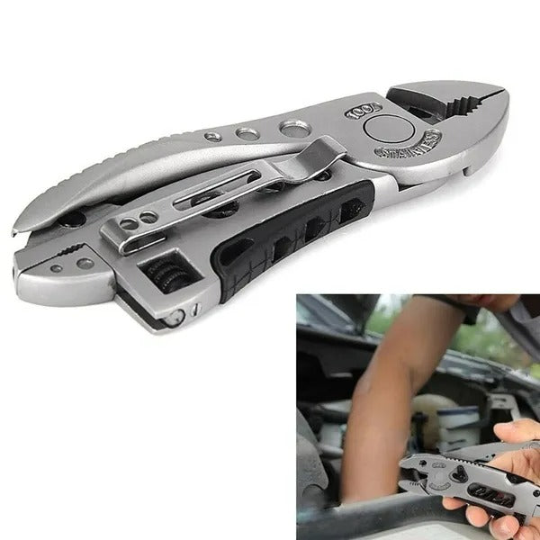 Multitool Pliers Pocketknife Screwdriver Set Kit Adjustable Wrench